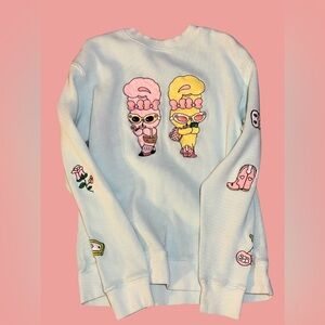 By Samii Ryan Waffle Knit Sweatshirt – Cute & Cozy Vintage Vibes